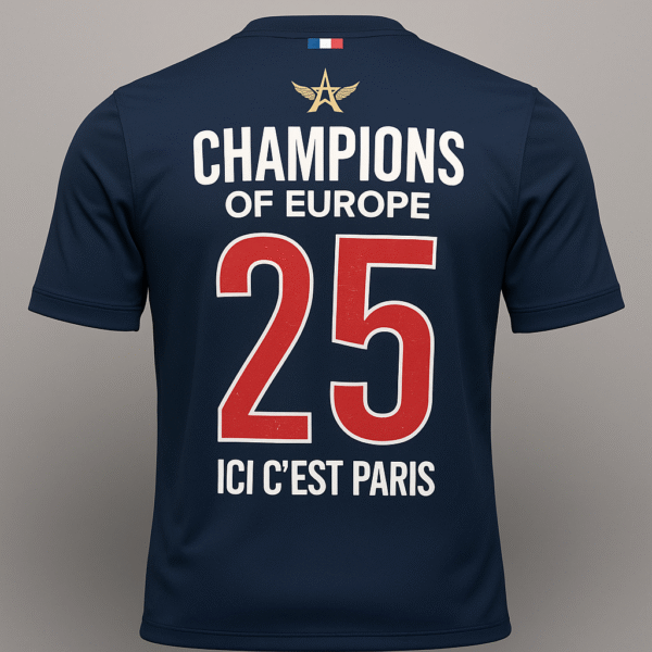 Maillot Collector Ligue des Champions 2025, Bleu/Rouge avec étoile dorée et Authentic – Image 5