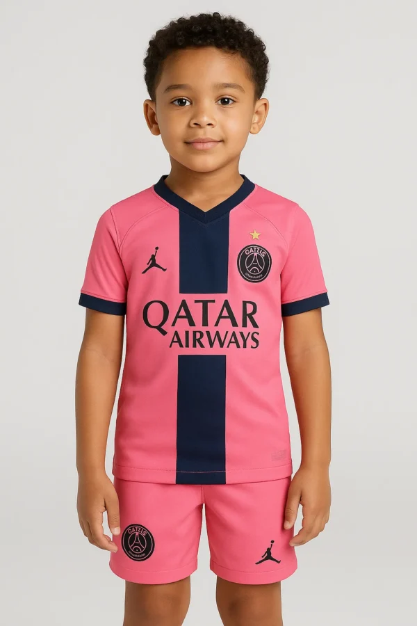 Maillot Third Stadium PSG Jordan 24/25 rose pour enfant – Image 2
