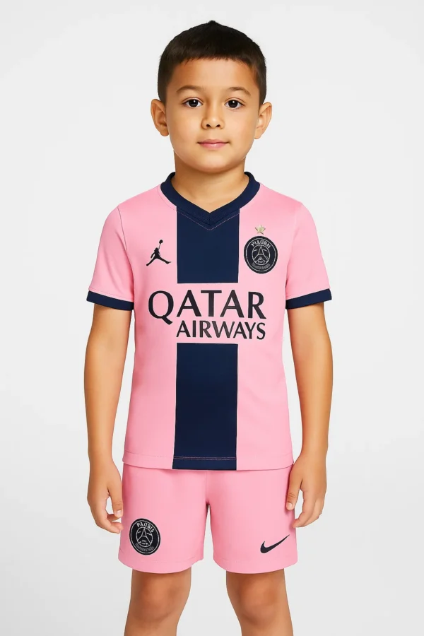 Maillot Third Stadium PSG Jordan 24/25 rose pour enfant – Image 5